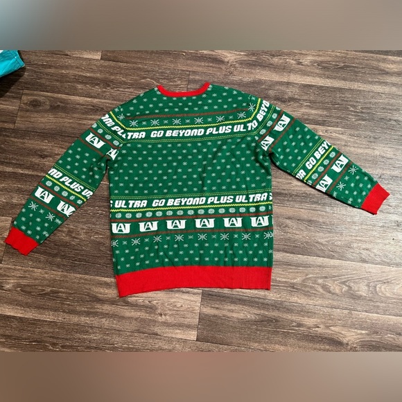 My Hero Academia Christmas Sweater, BoxLunch Anime Holiday Unisex - Picture 5 of 5